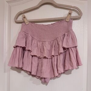 Rock n Rags Light Pink Textured Skort​​​